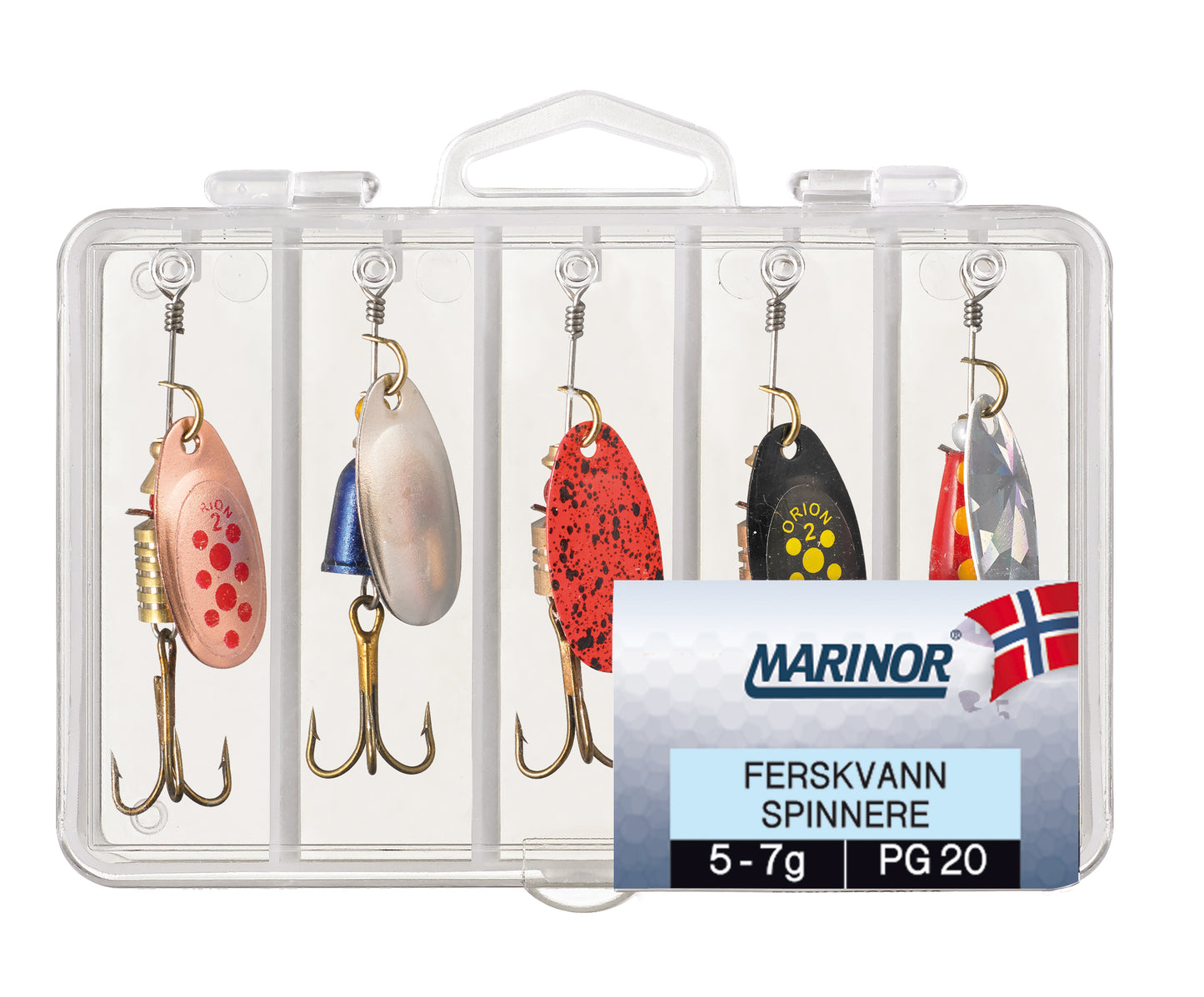 Marinor Ferskvann Spinnere I Ass 5-pk 5-7gr