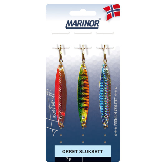 Fladen Ørret sluksett Ass 3-pk 8,5g Nidingen