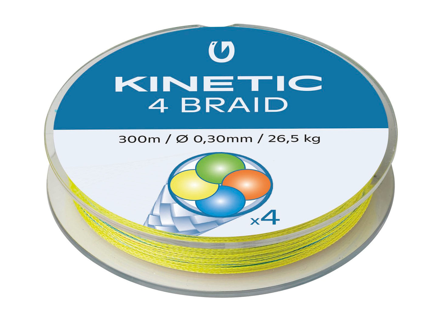 Kinetic 4-Braid 300M Multi Colour