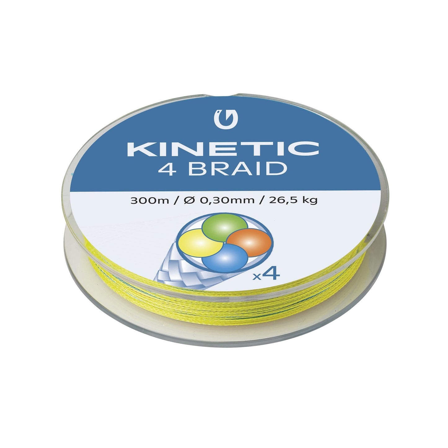 Kinetic 4-Braid 300M Multi Colour