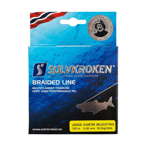 Sølvkroken Braided Line 120 M - Fiskenerden.no