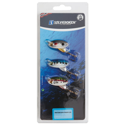 Sølvkroken Sluksett Spesial Spinner Holografisk 3-pk