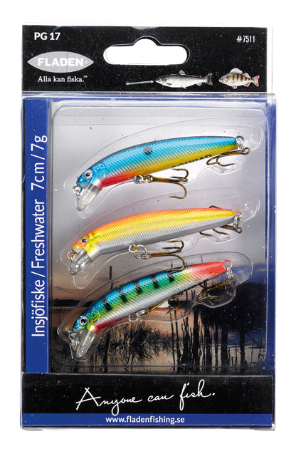 Fladen Wobblersett Ass 3-pk