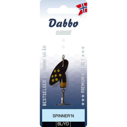 Dabbo Spinner-n Orginal Sort m-gule prikker