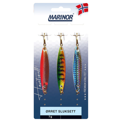 Fladen Ørret sluksett Ass 3-pk 8,5g Nidingen