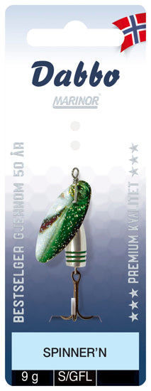 Dabbo Spinner-n Orginal 6g Green/flake