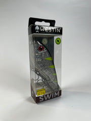 Westin Swim Glidebait 12cm 53g Silver Lime Flash - Fiskenerden.no