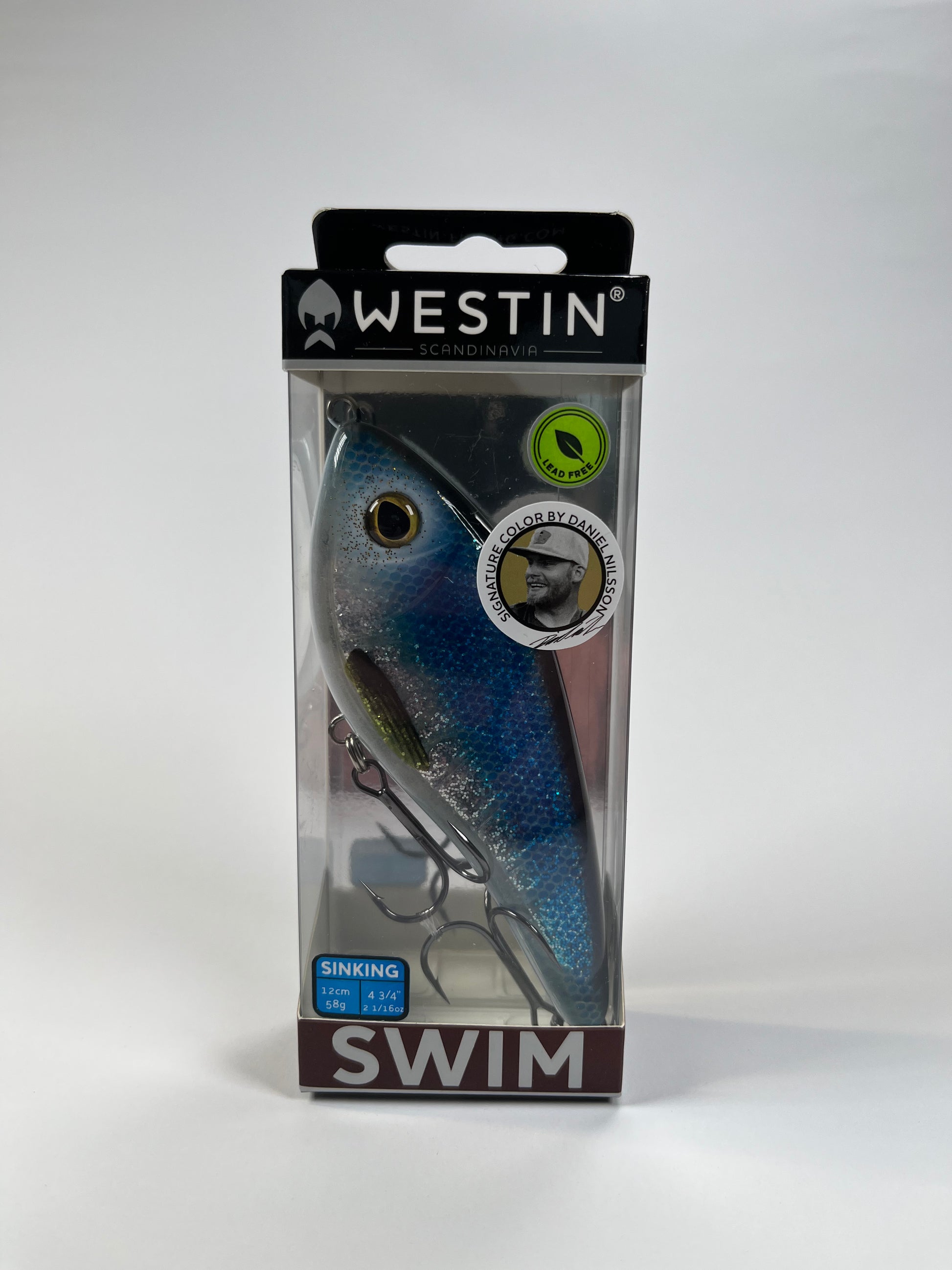 Westin Swim Glidebait 12cm 58g Ghost Shiner - Fiskenerden.no