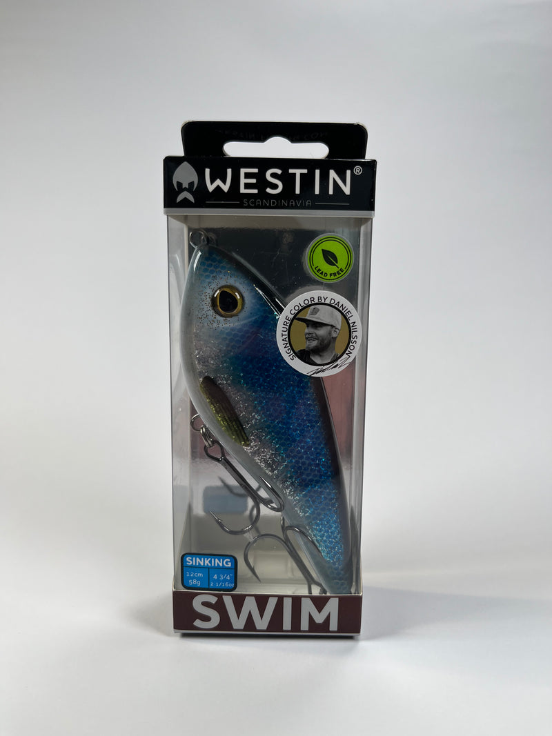Westin Swim Glidebait 12cm 58g Ghost Shiner - Fiskenerden.no