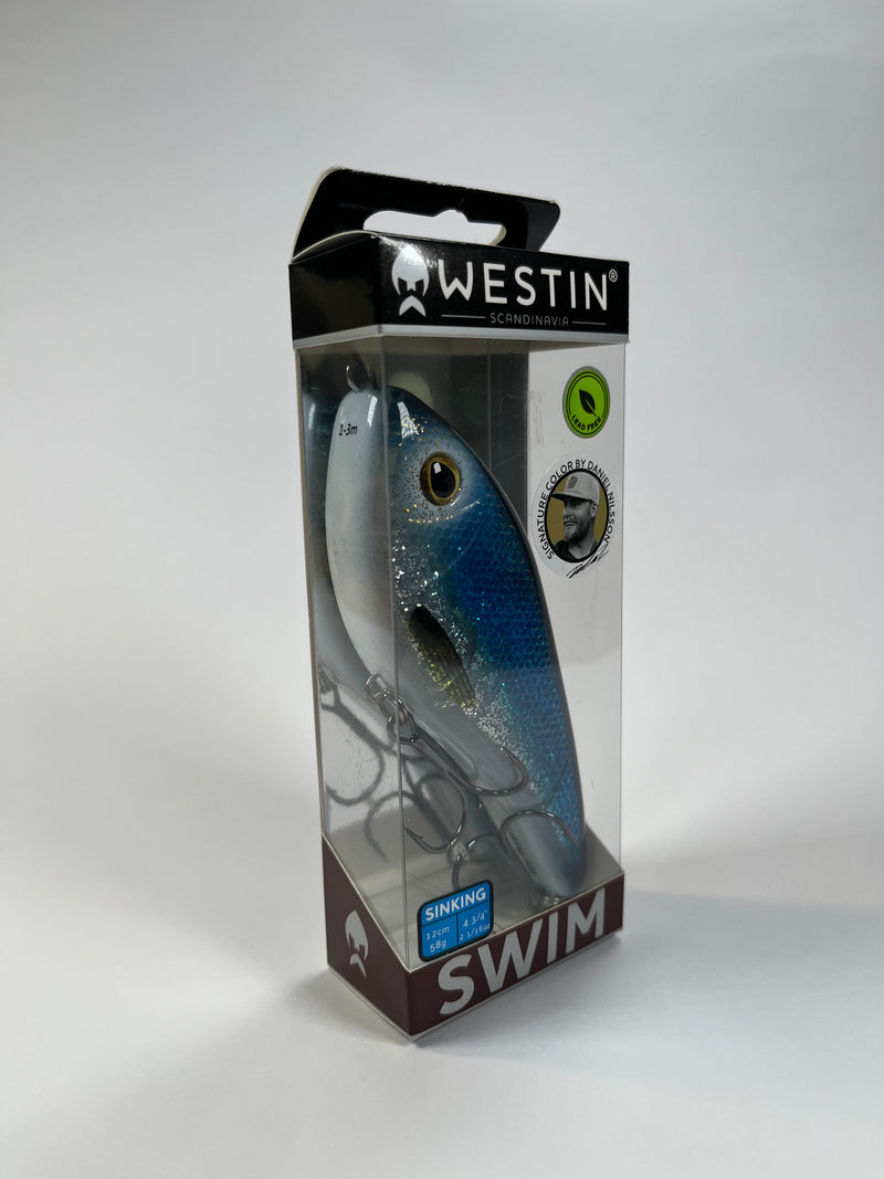 Westin Swim Glidebait 12cm 58g Ghost Shiner - Fiskenerden.no