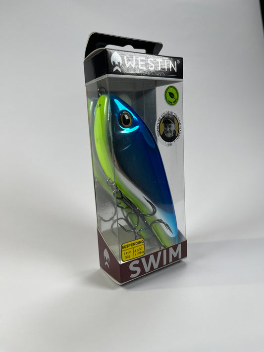 Westin Swim Glidebait 12cm 53g Glacier Lime - Fiskenerden.no