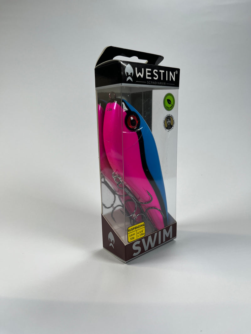 Westin Swim Glidebait 12cm 53g Cotton Candy Strike - Fiskenerden.no