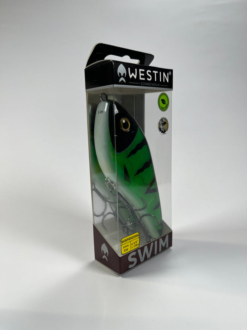 Westin Swim Glidebait 12cm 53g Emerald Tiger - Fiskenerden.no