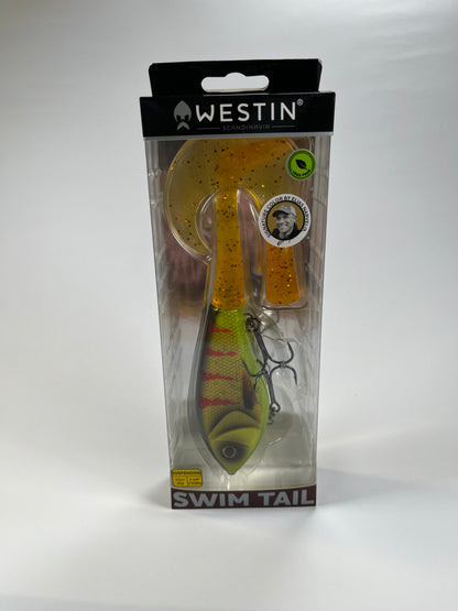 Westin Swim Tail 12cm 62g Crimson Spark - Fiskenerden.no