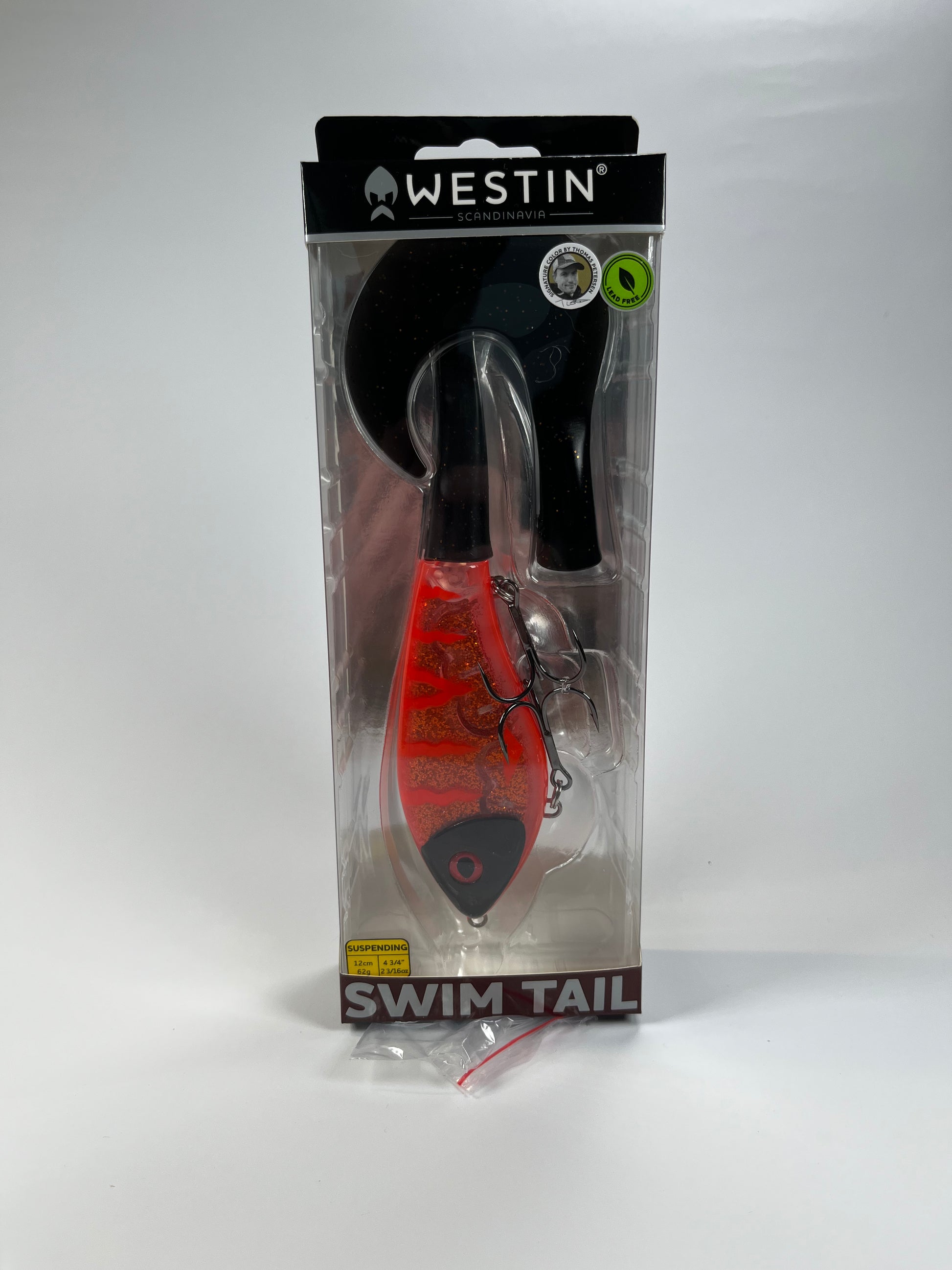 Westin Swim Tail 12cm 62g Ruby Glow - Fiskenerden.no