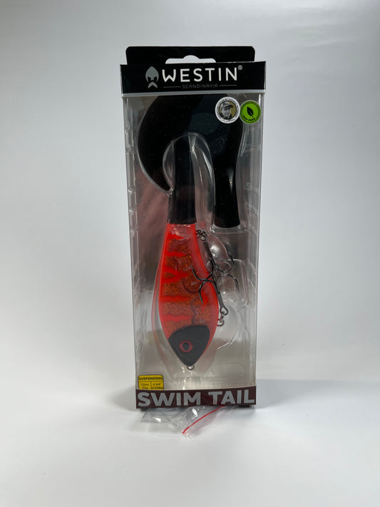 Westin Swim Tail 12cm 62g Ruby Glow - Fiskenerden.no