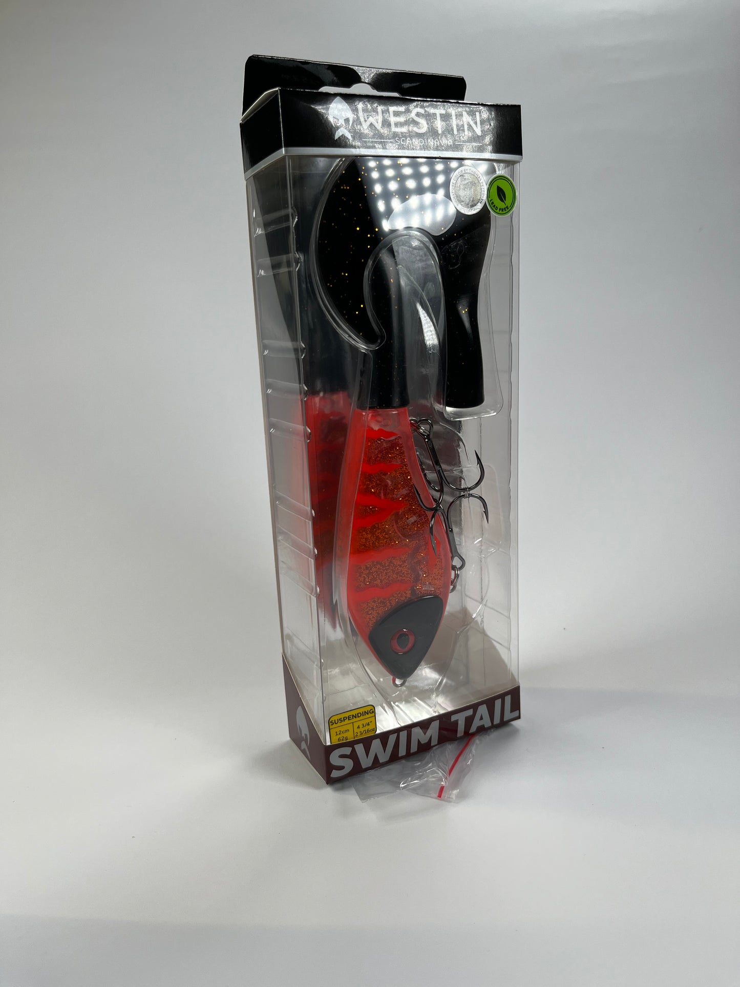 Westin Swim Tail 12cm 62g Ruby Glow - Fiskenerden.no