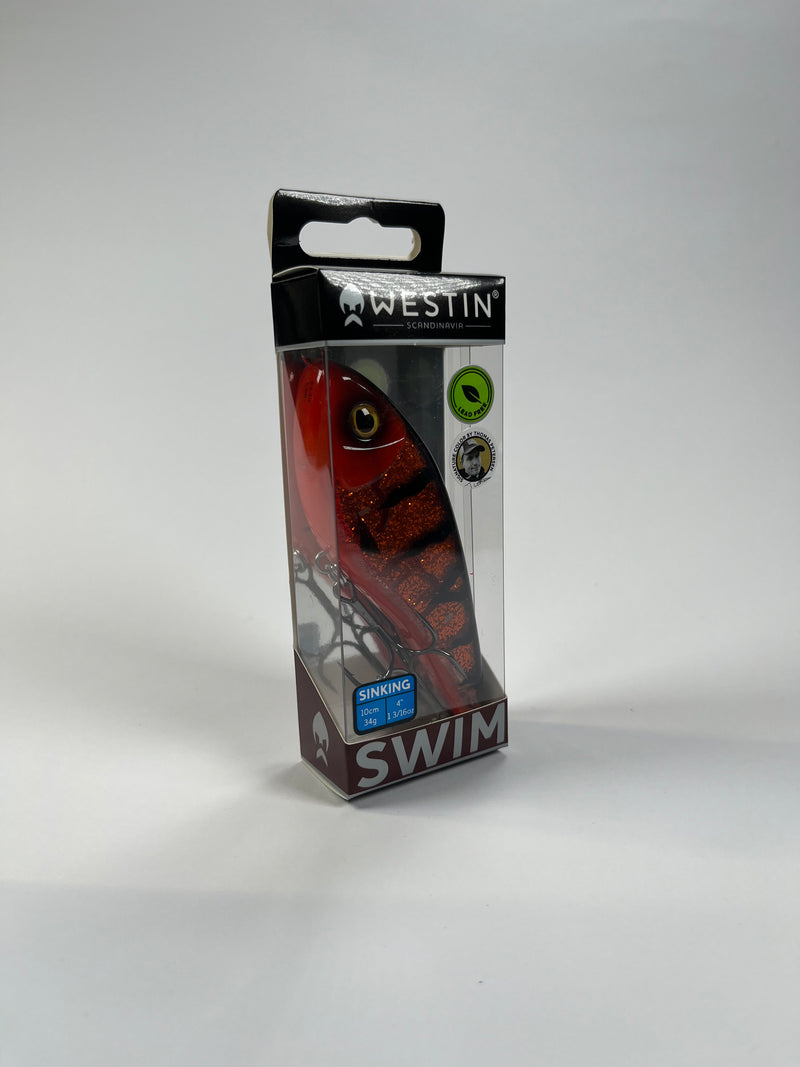 Westin Swim Glidebait 10cm 34g Inferno Flash - Fiskenerden.no