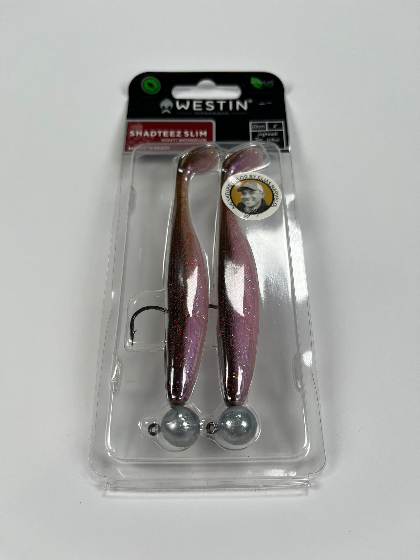 Westin Shadteez Slim 10cm 7g Violett Watermelon (2pk) - Fiskenerden.no
