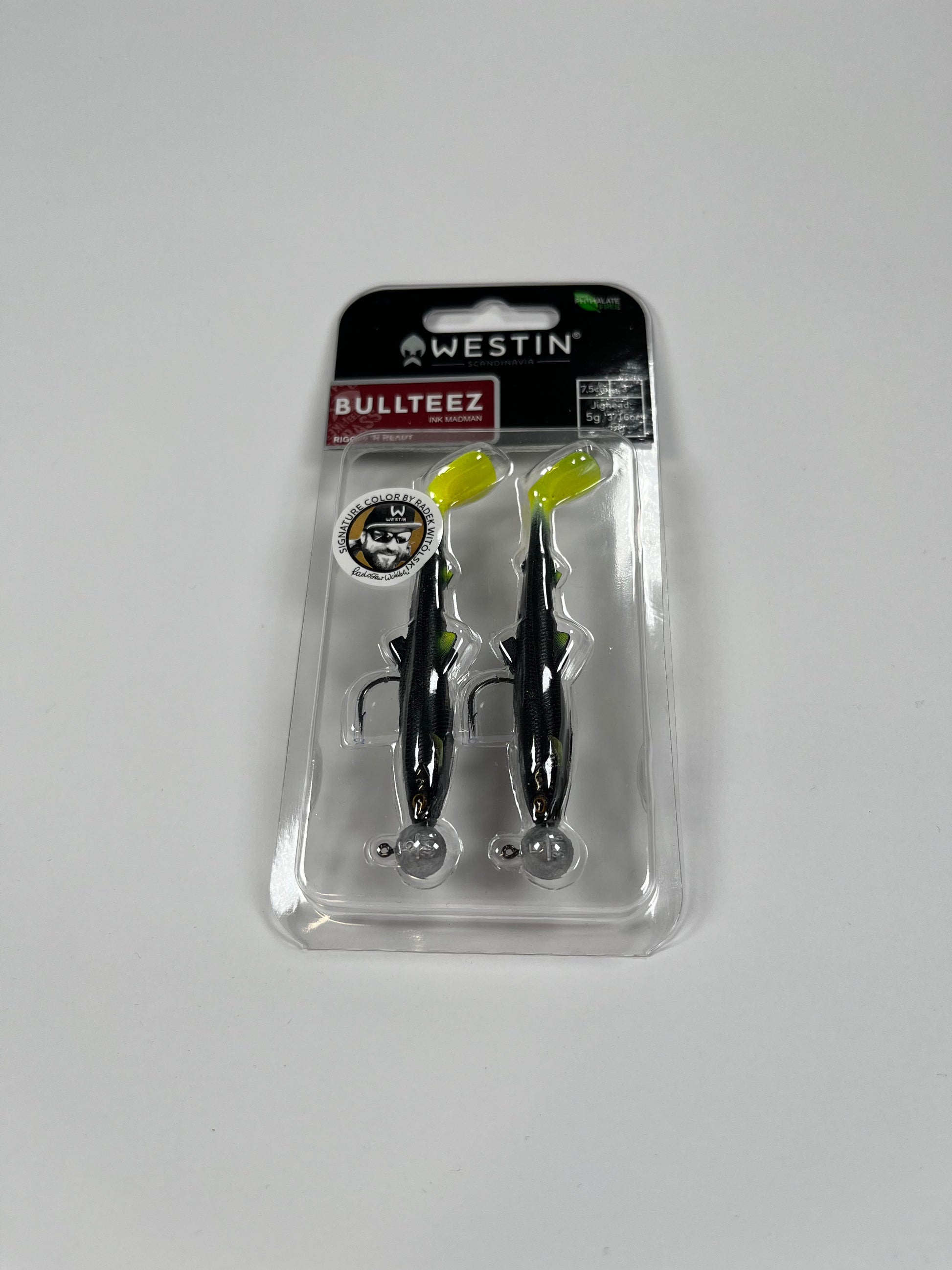 Westin BullTeez Shadtail 7,5cm 5g Midnight Citrus (2pc) - Fiskenerden.no