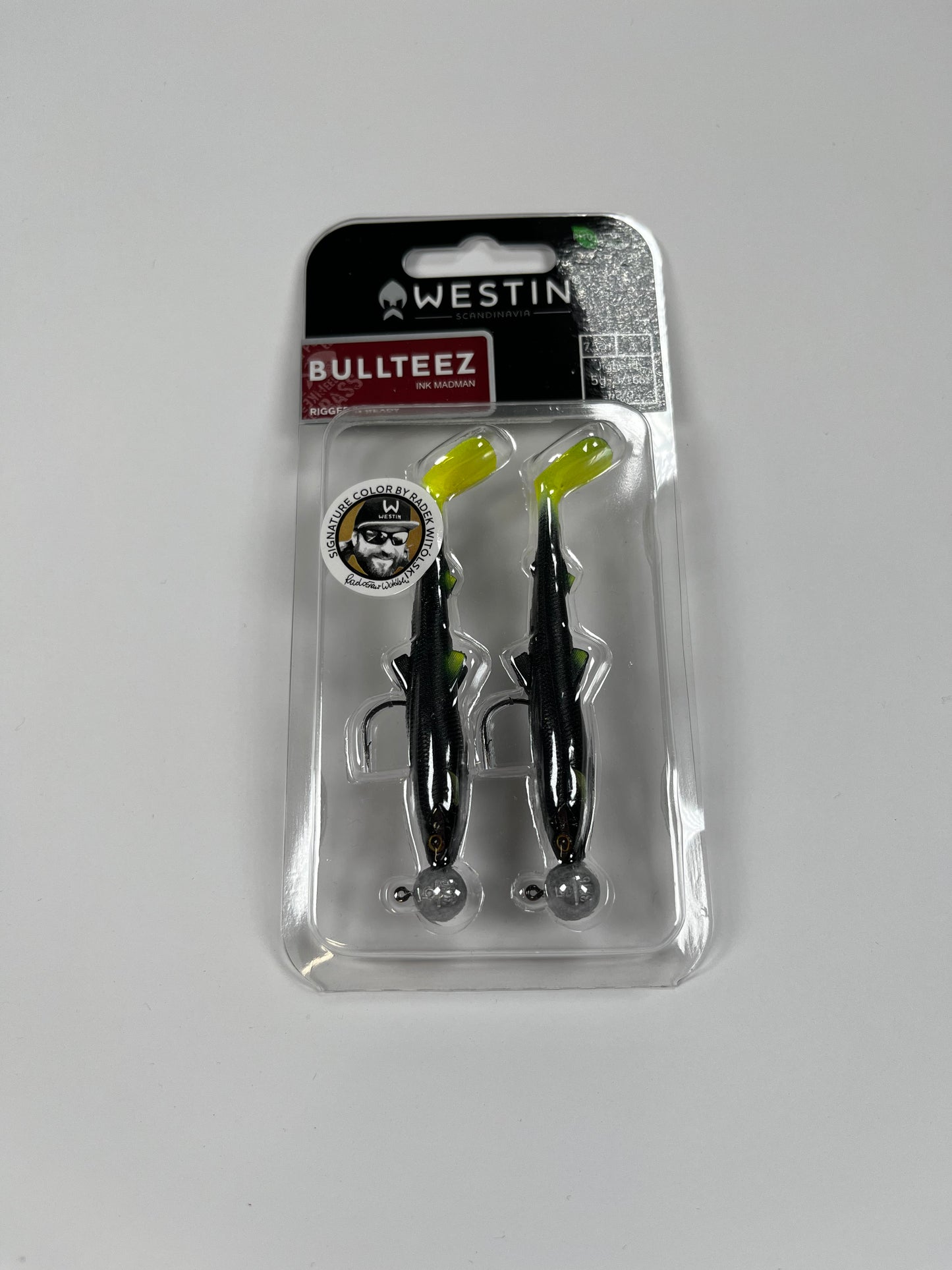 Westin BullTeez Shadtail 7,5cm 5g Midnight Citrus (2pc) - Fiskenerden.no
