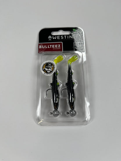 Westin BullTeez Shadtail 7,5cm 5g Midnight Citrus (2pc) - Fiskenerden.no