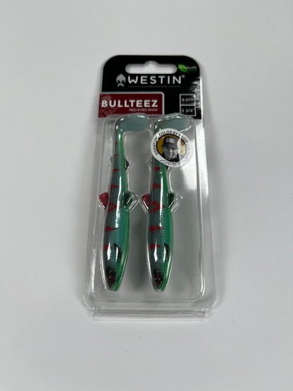 Westin BullTeez Shadtail 9,5cm Crimson Reef (2pc) - Fiskenerden.no