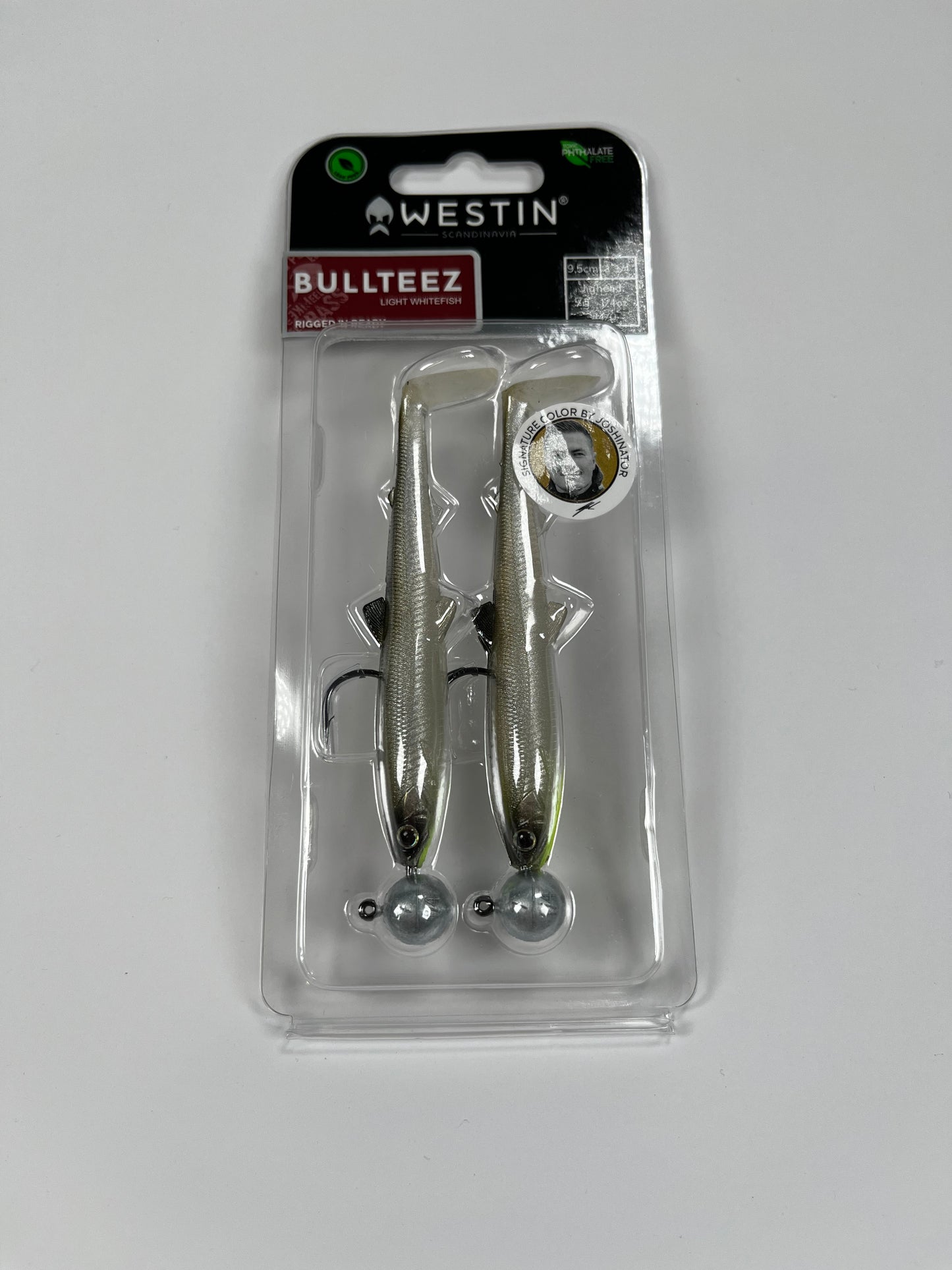 Westin BullTeez Shadtail 9,5cm 7g Silver Current (2pc) - Fiskenerden.no