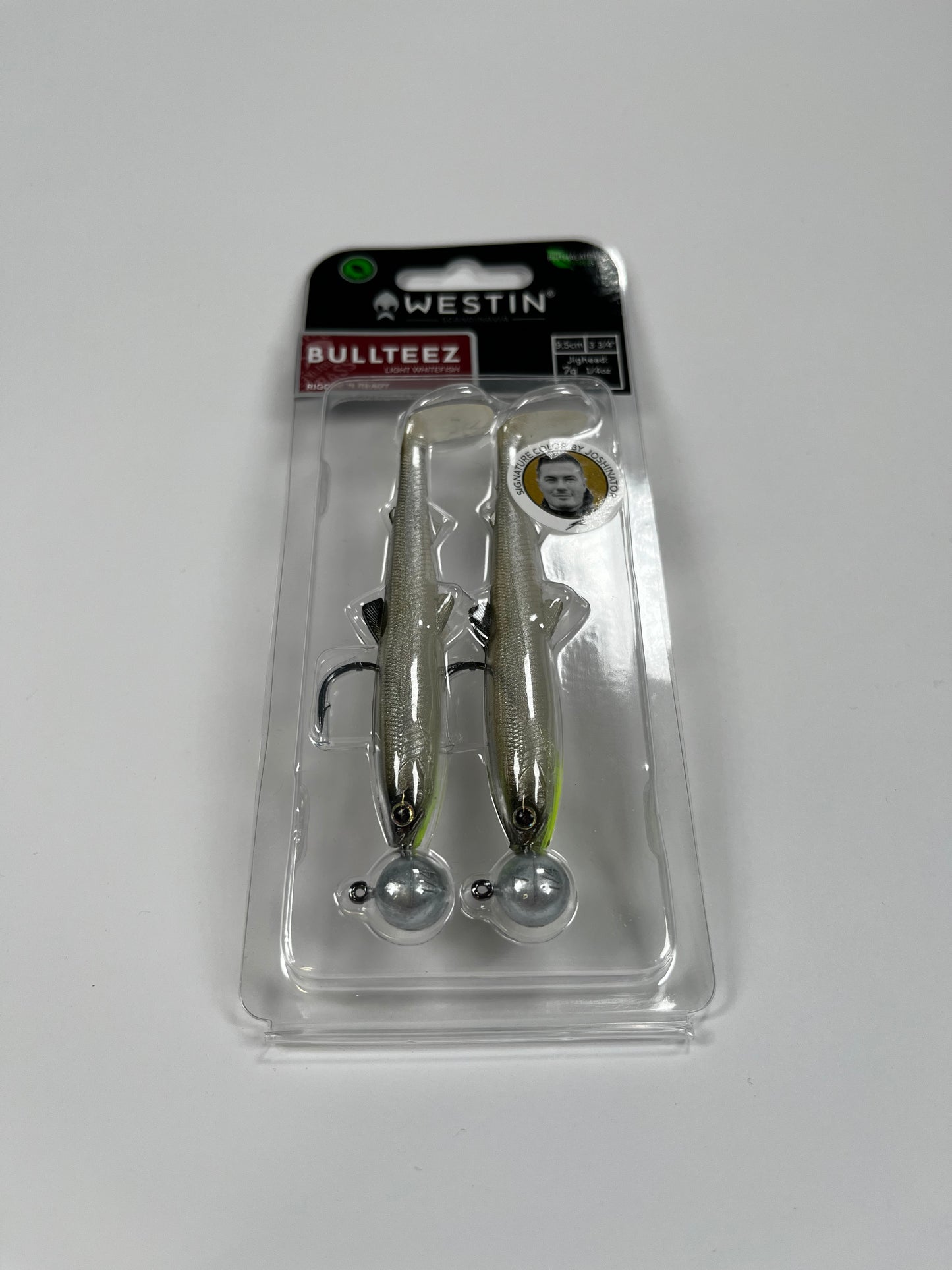 Westin BullTeez Shadtail 9,5cm 7g Silver Current (2pc) - Fiskenerden.no