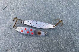 Spinn Craft Fjord Mini Sølv/Rød 7cm/13g - Fiskenerden.no