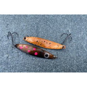 Spinn Craft Fjord Mini Brun/Rosa 7cm/13g - Fiskenerden.no