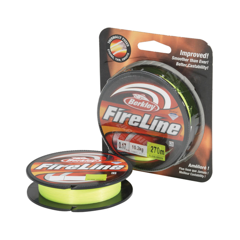 Berkley Fireline Flame Green 150m - Fiskenerden.no