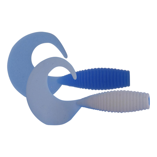 Curlypup 5.1Cm Baby Blue/White - Fiskenerden.no