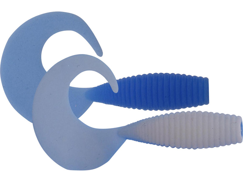 Curlypup 5.1Cm Baby Blue/White - Fiskenerden.no