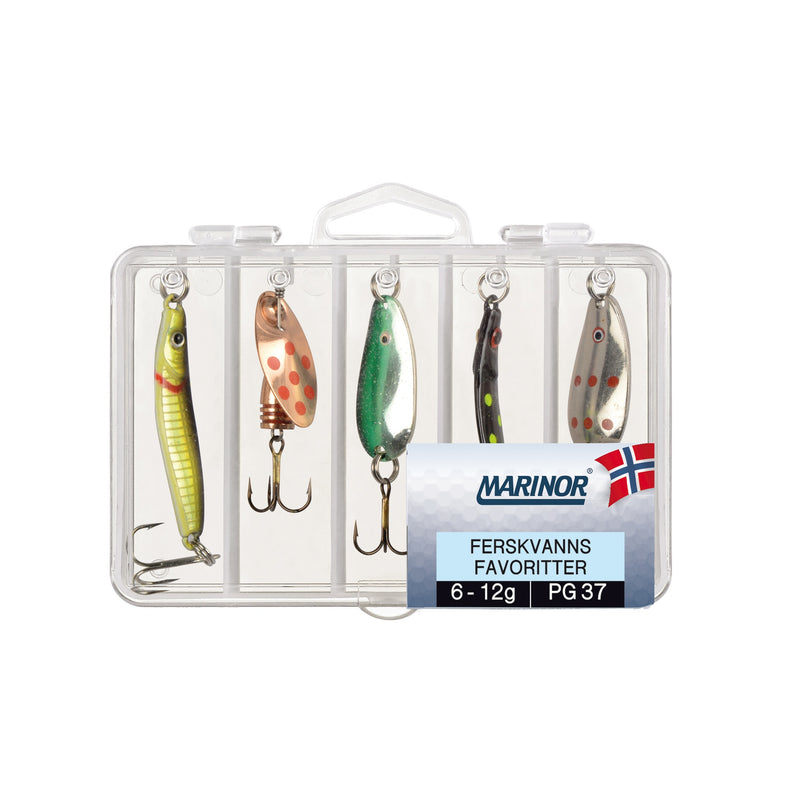 Marinor Ferskvannsfavoritter Ass 5-pk 6-12g - Fiskenerden.no