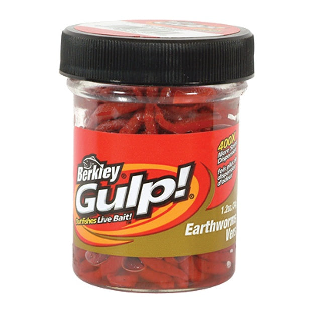 Berkley Meitemark Gulp 10cm Rød - Fiskenerden.no